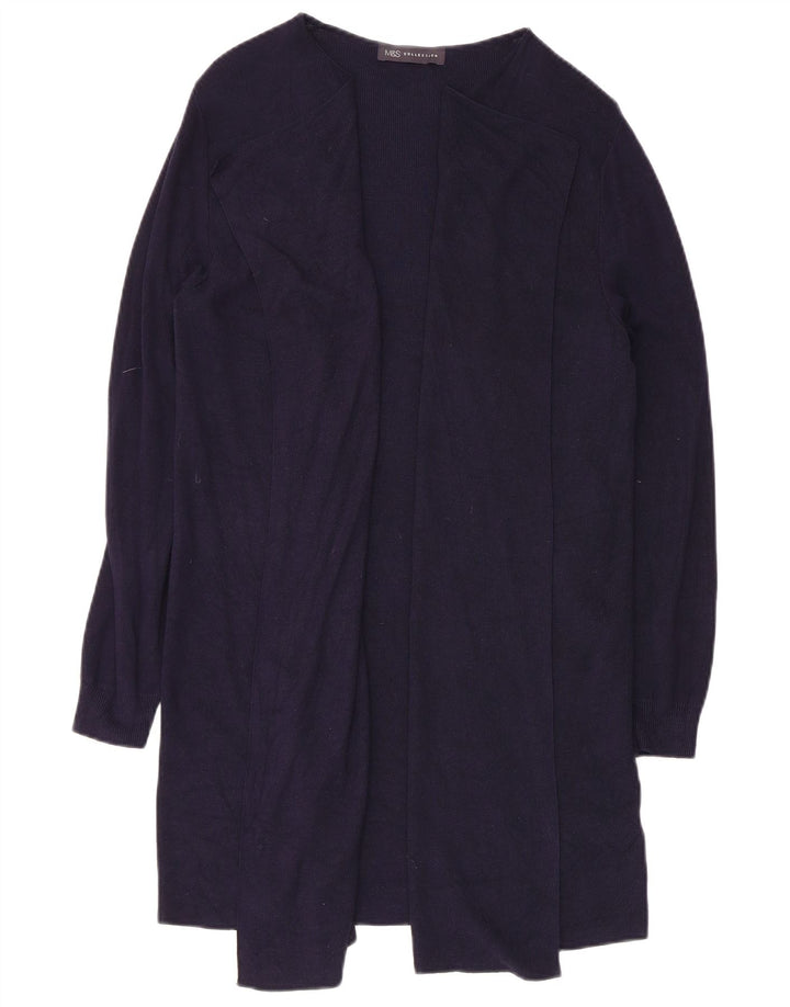 Marks & Spencer Damen Longline-Cardigan-Pullover UK 14 Medium Navy Blue