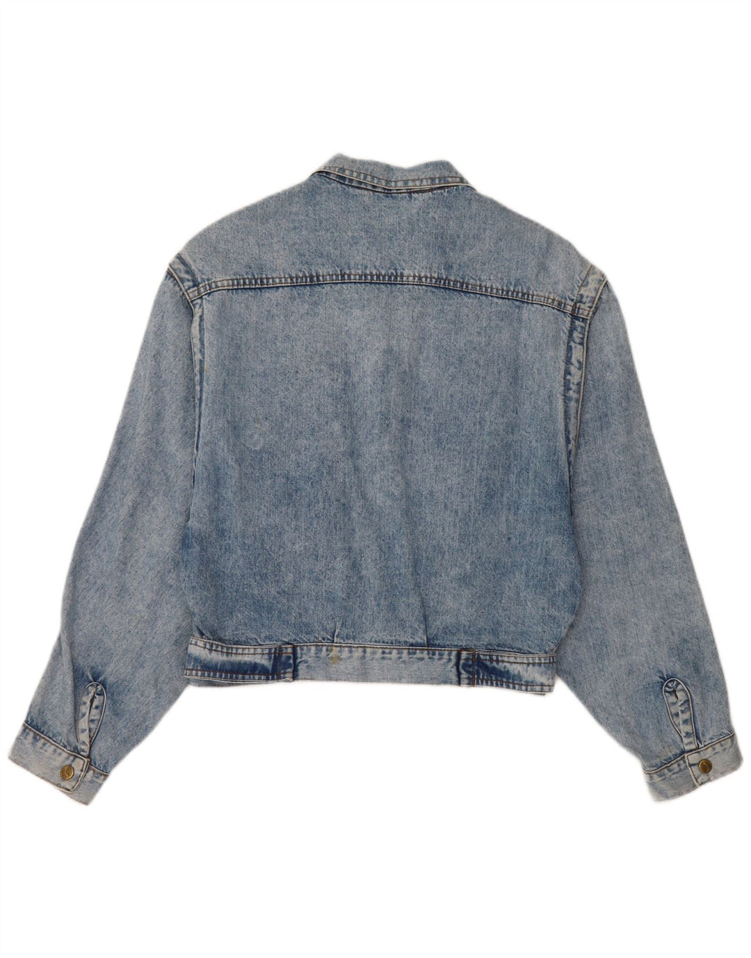 Vintage Damen Jeansjacke UK 12 Mittelblaue Baumwolle