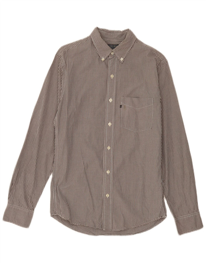 RALPH LAUREN Mens Shirt Small Burgundy Gingham