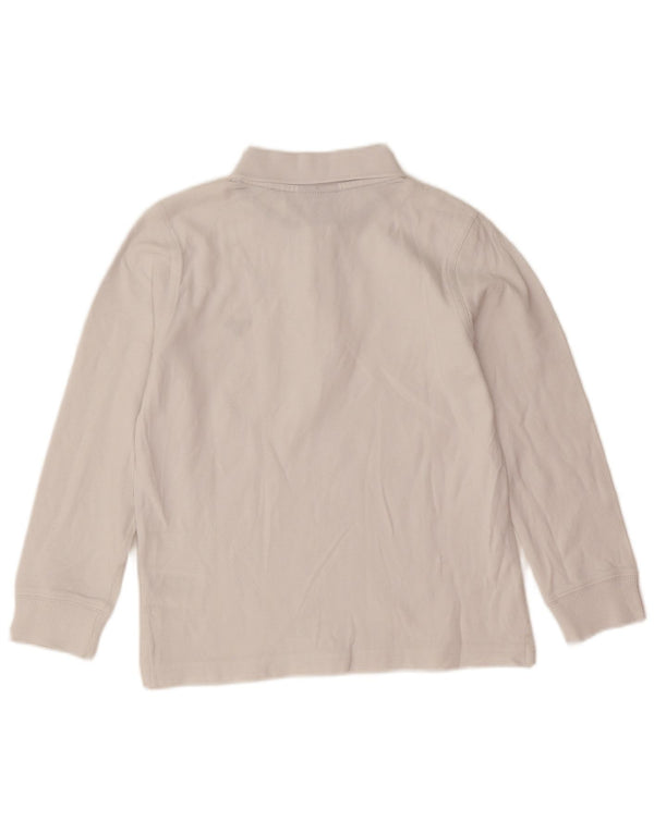 Gant Langarm-Poloshirt für Jungen, normal, 7–8 Jahre, weiße Baumwolle