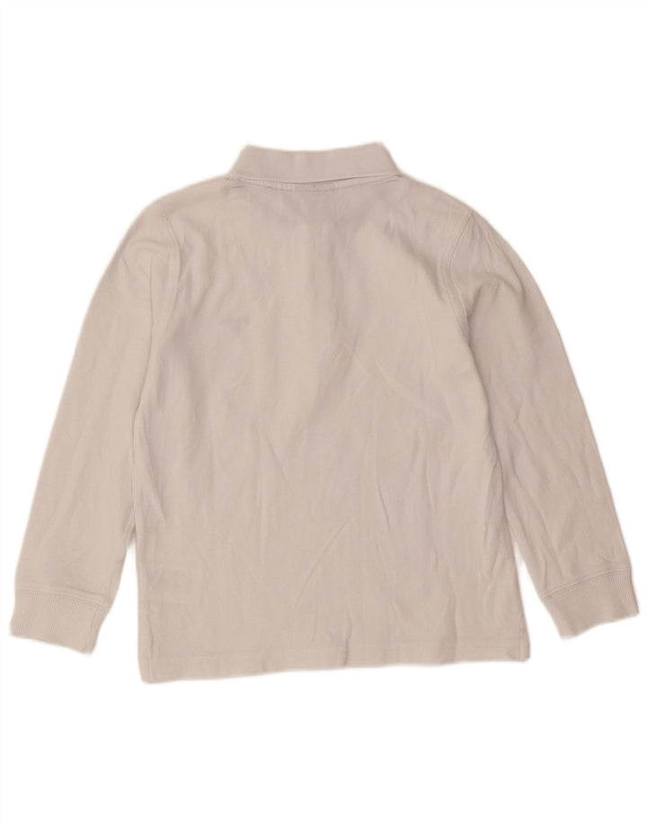 Gant Langarm-Poloshirt für Jungen, normal, 7–8 Jahre, weiße Baumwolle