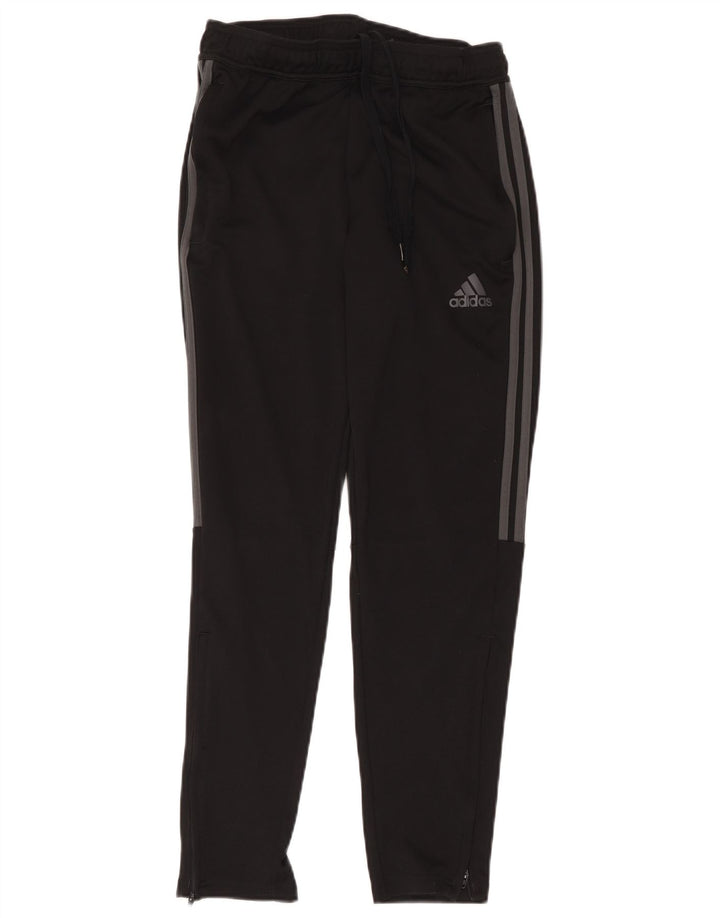 Adidas Damen Aeroready Trainingshose UK 14 Medium Schwarz Polyester