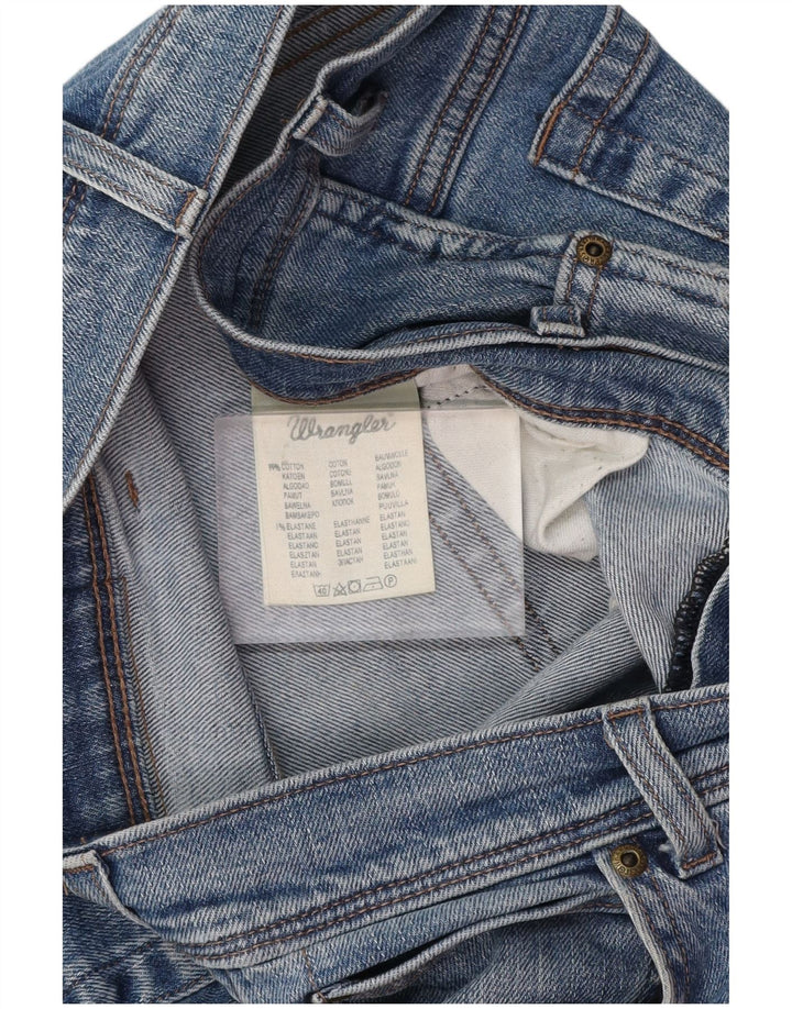 WRANGLER Herren Straight Jeans W36 L34 Blaue Baumwolle