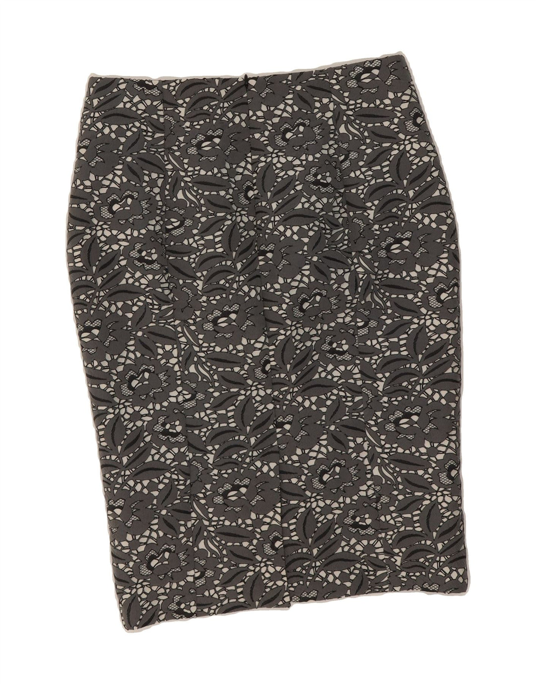 FENN WRIGHT MANSON Womens Pencil Skirt UK 12 Medium W30  Grey Floral Vintage Fenn Wright Manson and Second-Hand Fenn Wright Manson from Messina Hembry 