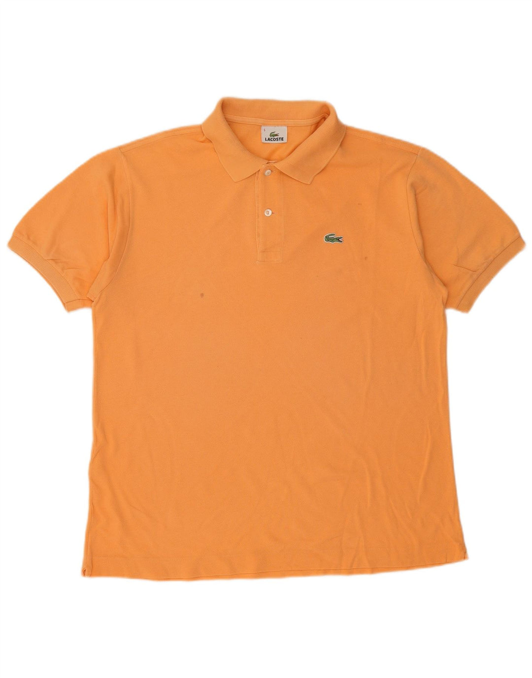 LACOSTE Herren-Poloshirt, Größe 5, große orangefarbene Baumwolle