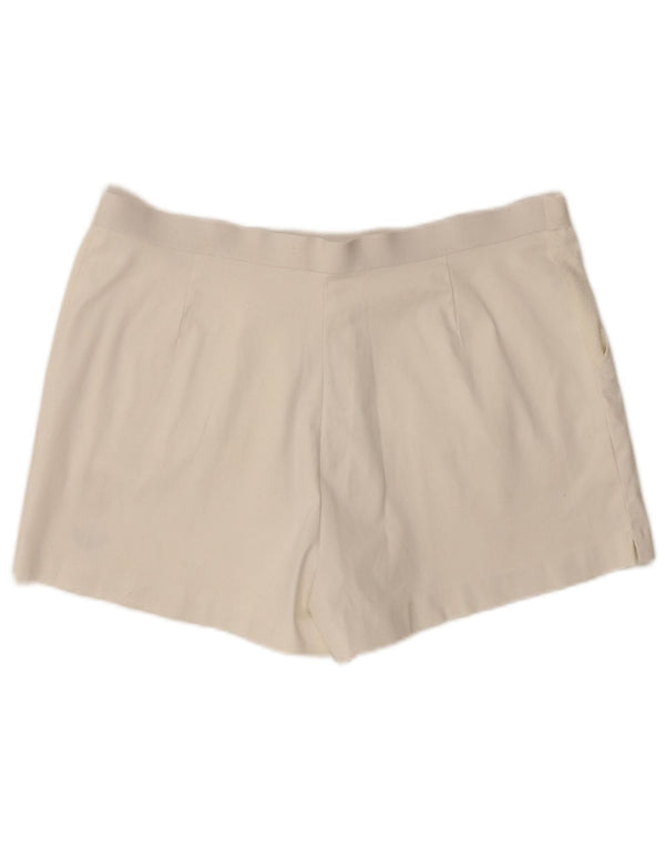 Adidas Damen Chino Shorts W34 Large Weiß Polyester