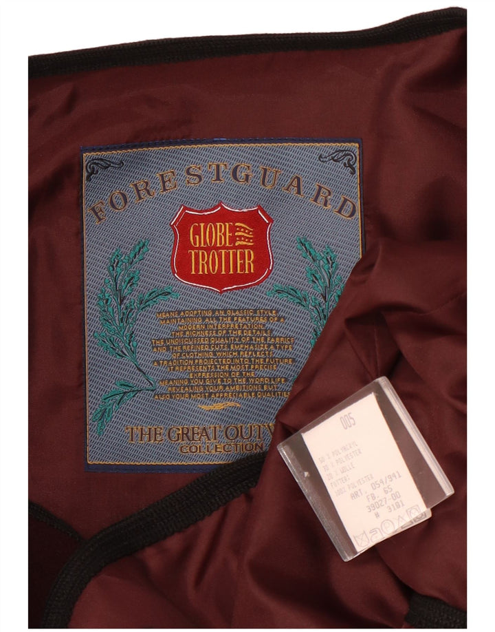 Globe Trotter Herren-Gilet UK 40, großes Burgunderrot, Acryl