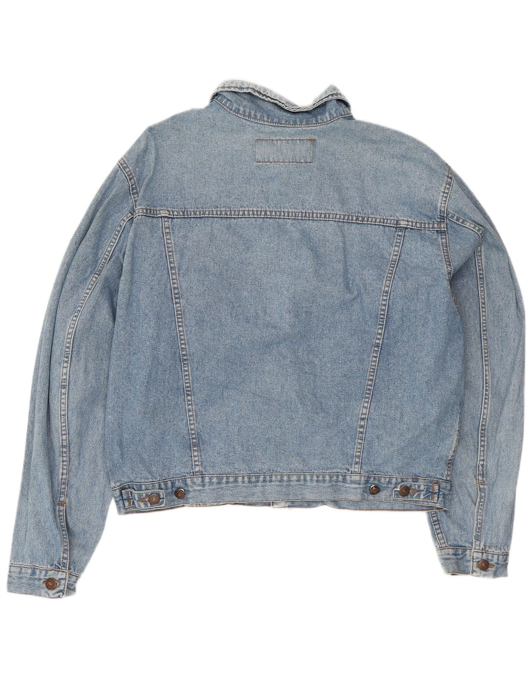 Invicta Herren Jeansjacke UK 40 Große blaue Baumwolle