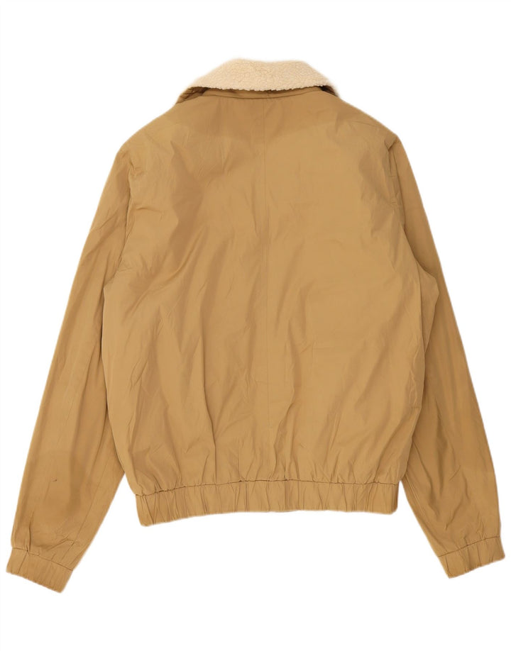 Jack Wills Herren Bomberjacke UK 40 Large Beige Polyester
