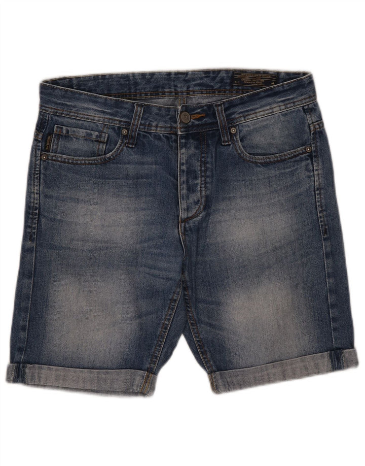 Jack & Jones Herren-Jeansshorts, Größe S, W30, Blau, Baumwolle