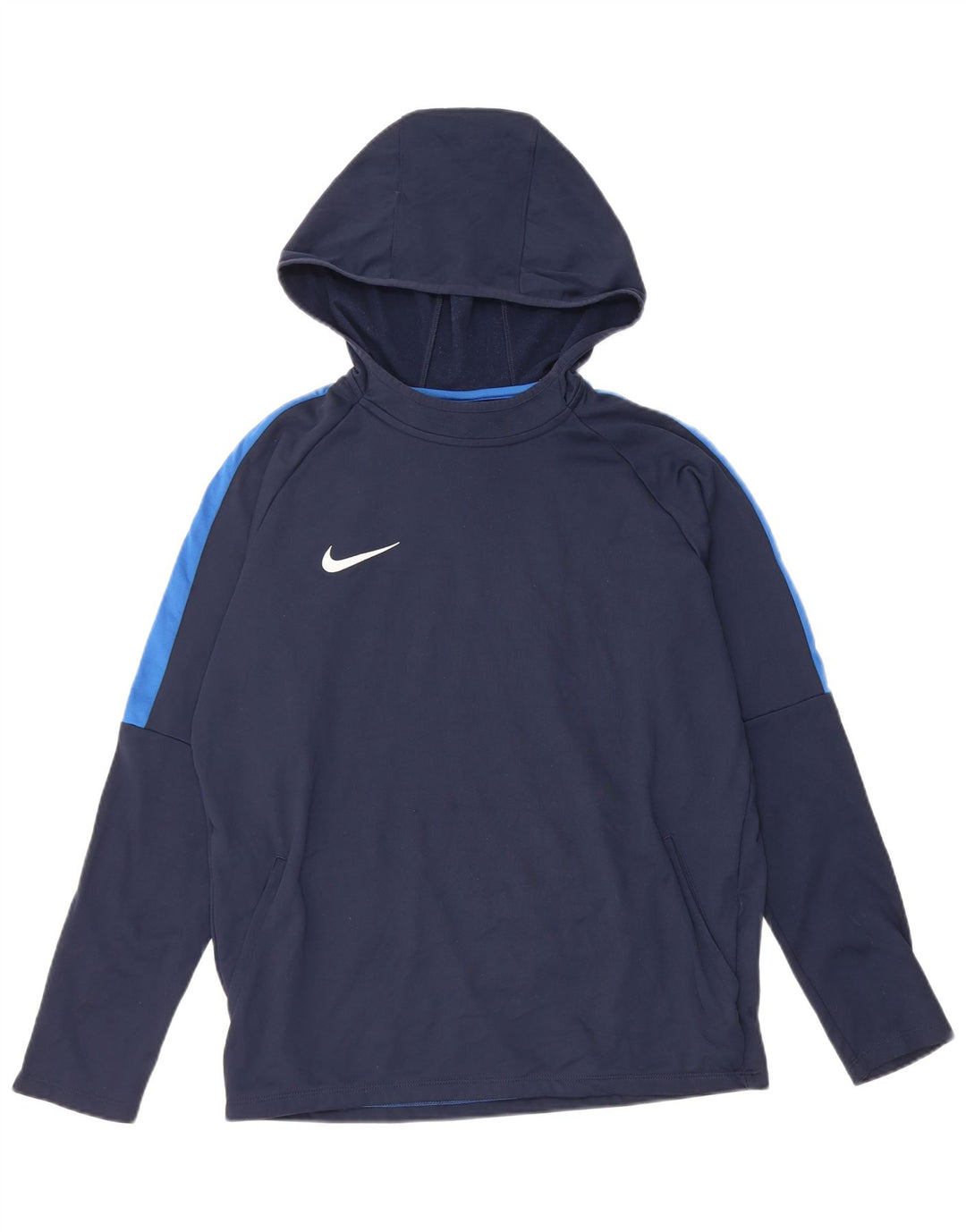 Nike Herren-Hoodie-Pullover, Mittelgroßes marineblaues Colourblock-Polyester