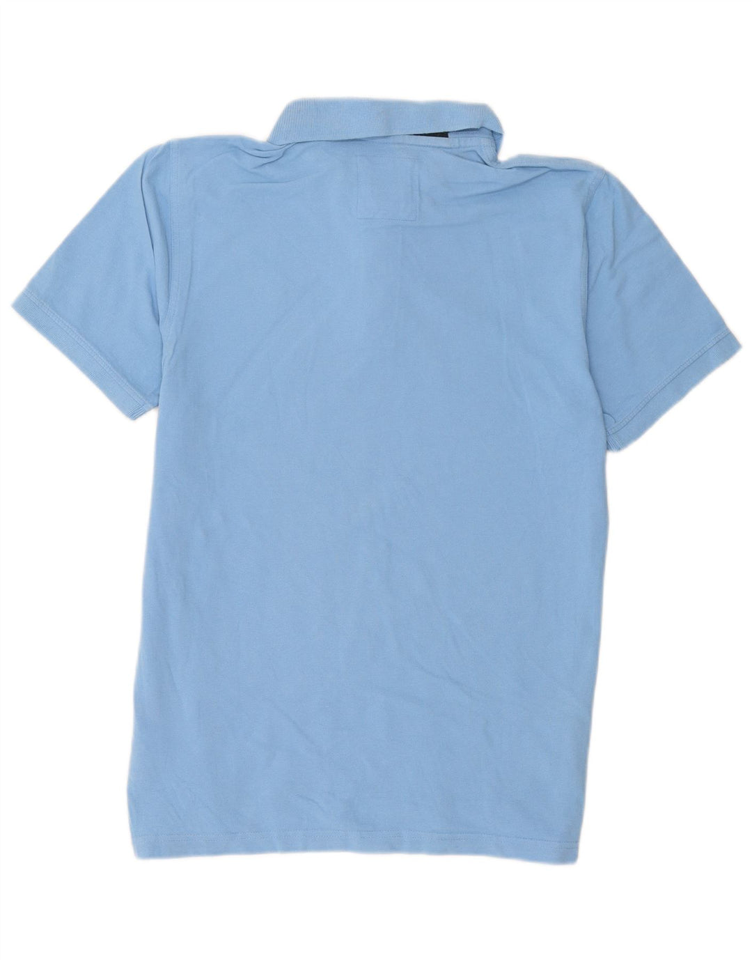 Crew Clothing Herren-Poloshirt, groß, blaue Baumwolle