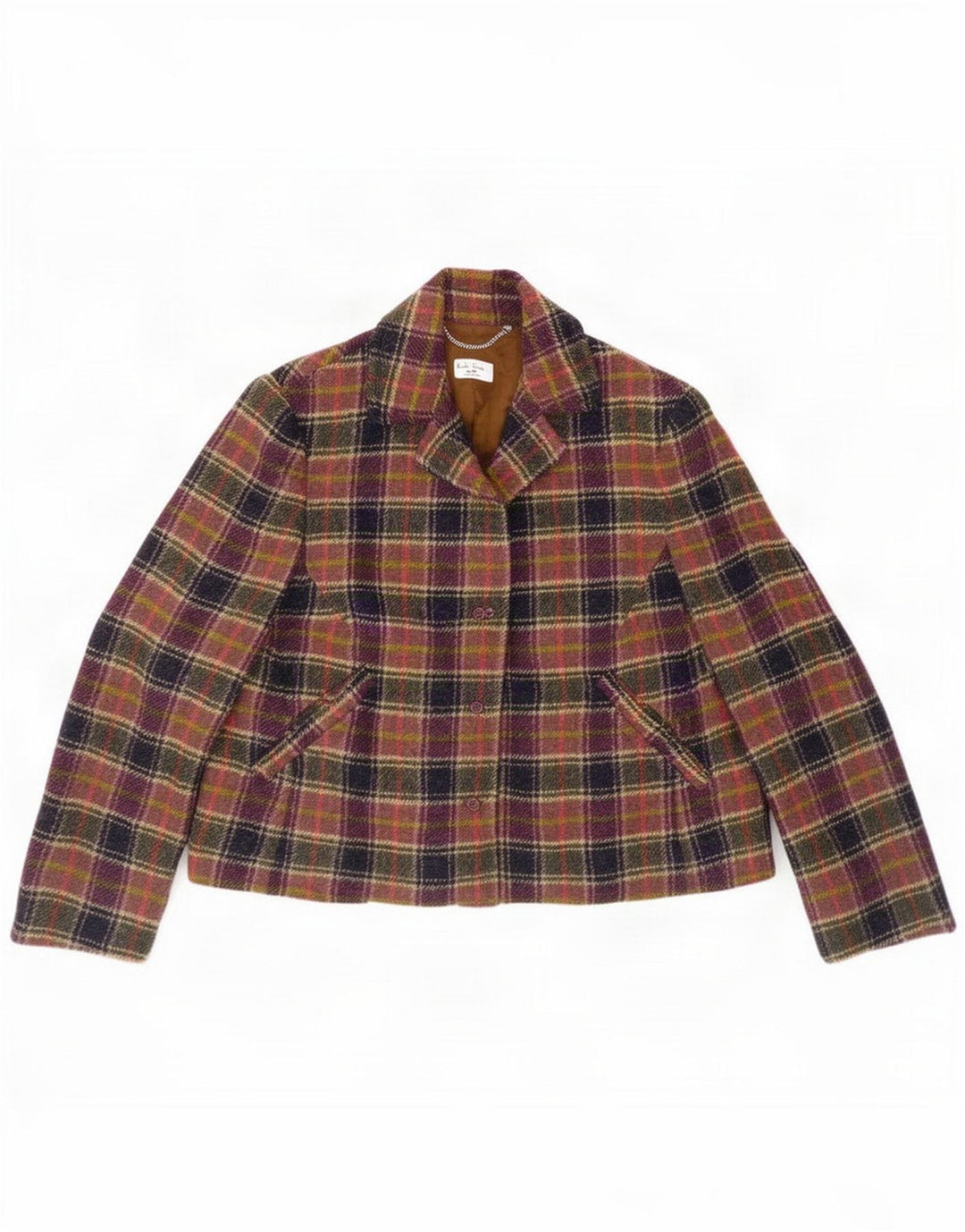 Paul Smith Damen-Blazer mit 3 Knöpfen, EU 40, Mittel, mehrfarbig, kariert
