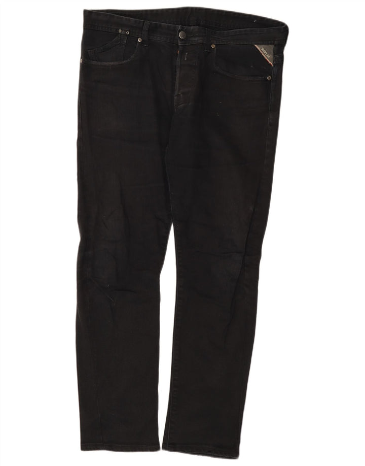 Replay Herren Slim Jeans W36 L29 Schwarz
