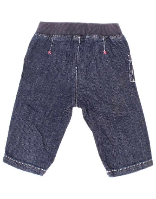 Benetton Baby-Jeansshorts für Mädchen, 3–6 Monate, W18, marineblaue Baumwolle