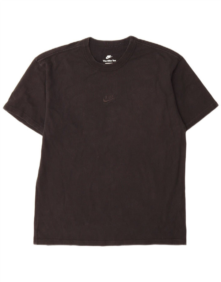 Nike Herren T-Shirt Top Medium Schwarz Baumwolle
