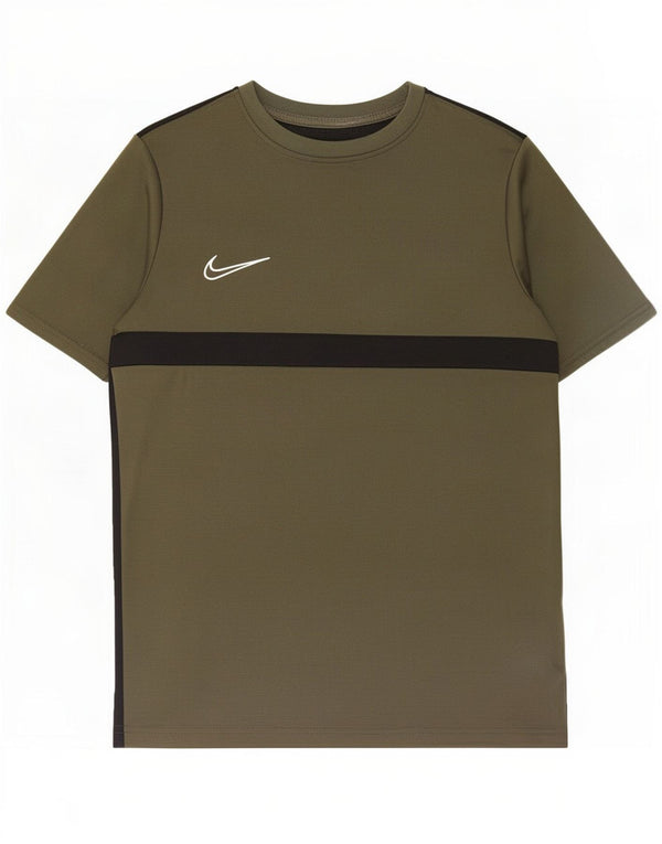 Nike Dri Fit Grafik-T-Shirt für Jungen, 13–14 Jahre, XL, Grün, Farbblock