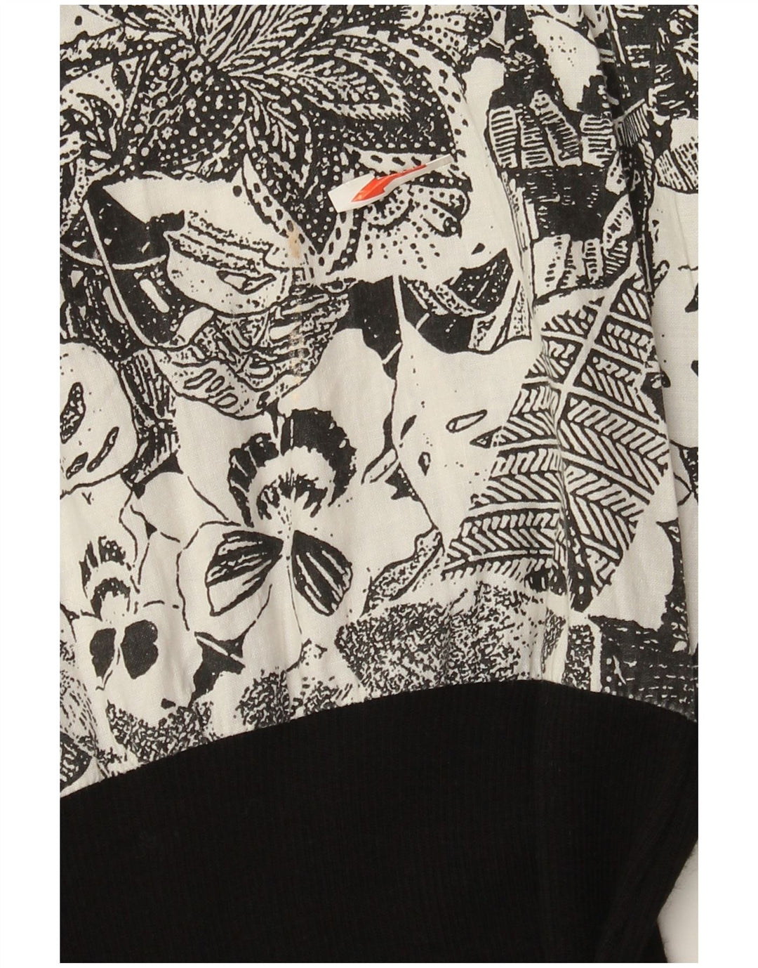 Vintage Damen A-Linie Kleid UK 12 Mittelgrau geblümt