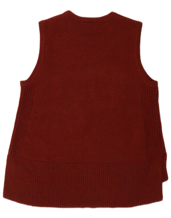 Seasalt Cornwall Ärmelloses Tanktop für Damen, UK 14, Größe L, Burgunderrot