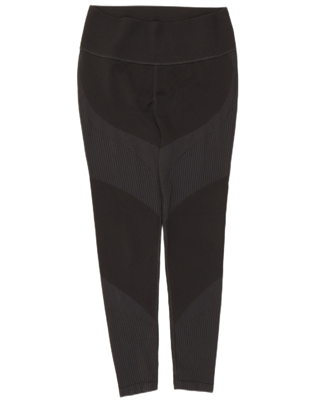 Puma Damen Graphic Leggings UK 14 Large Schwarz gestreift