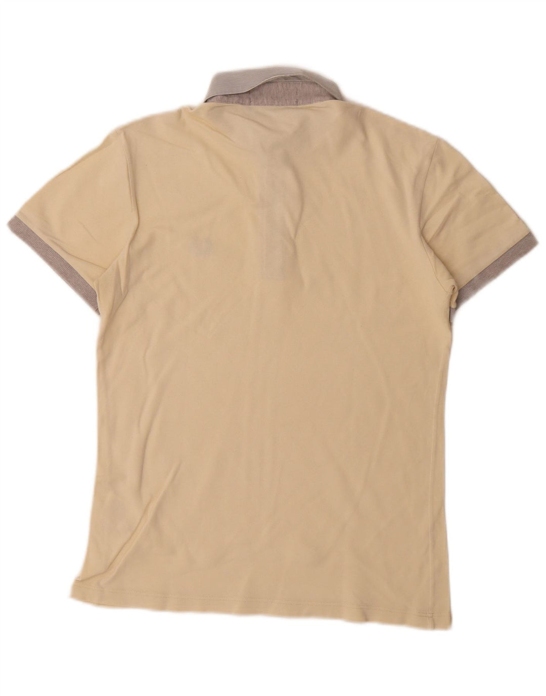 Fred Perry Herren-Poloshirt, Größe S, cremefarbene Baumwolle