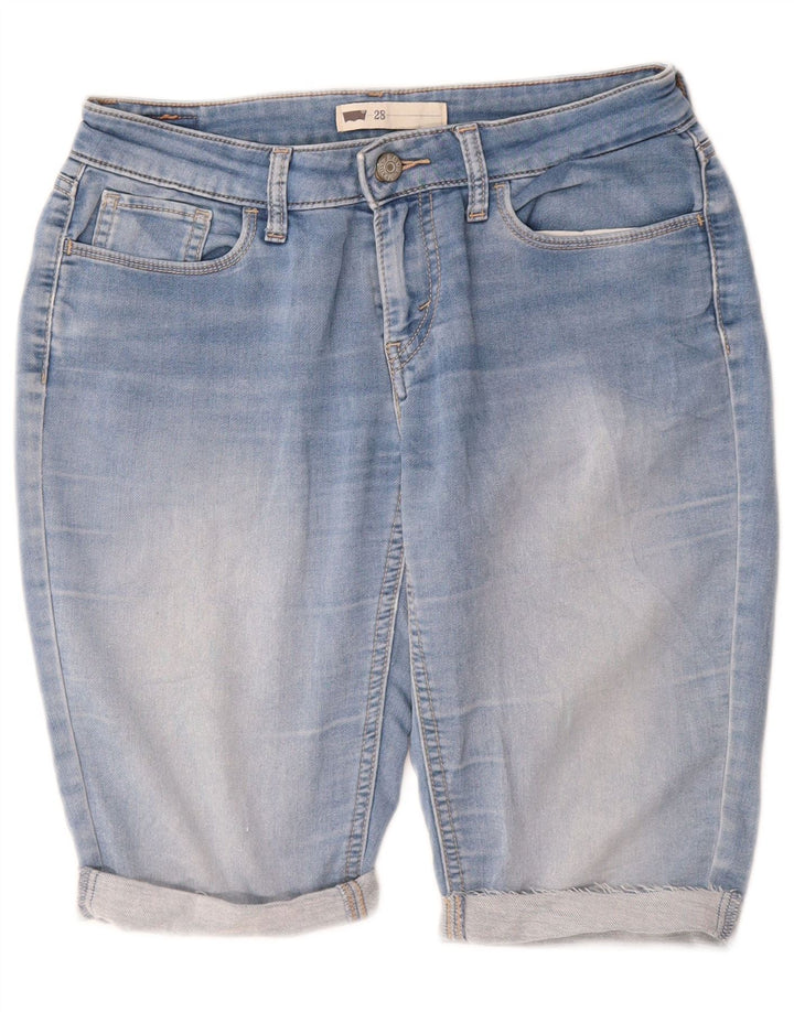 Levi's Damen Bermuda-Jeansshorts W28 Mittelblau