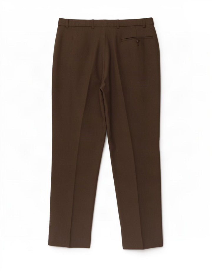 Gerade Herren-Anzughose von Marks & Spencer, W36, L31, braun, Polyester