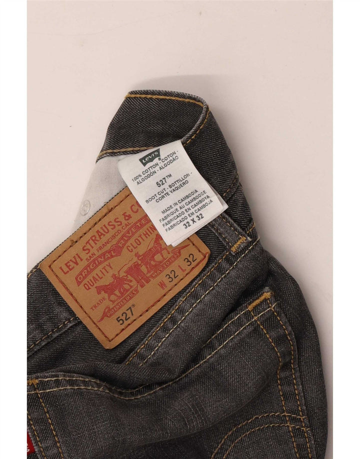 Levi's Herren 527 Bootcut Jeans W32 L27 Graue Baumwolle