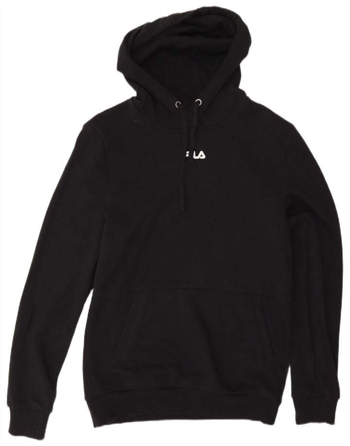 Fila Herren Kapuzenpullover IT 50 Mittelschwarze Baumwolle