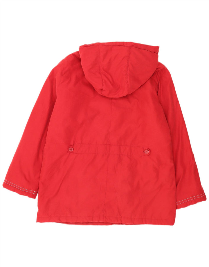 Marks & Spencer Damen-Windbreakerjacke mit Kapuze, UK 18, XL, Rot, Polyester