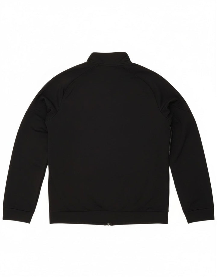 Puma Jungen Grafik-Trainingsanzug-Top-Jacke, 13–14 Jahre, schwarzes Polyester
