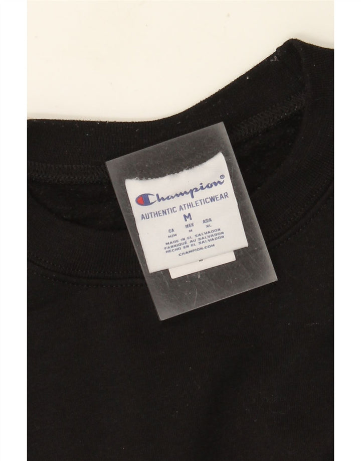Champion Herren-Sweatshirt-Pullover aus mittelschwarzer Baumwolle