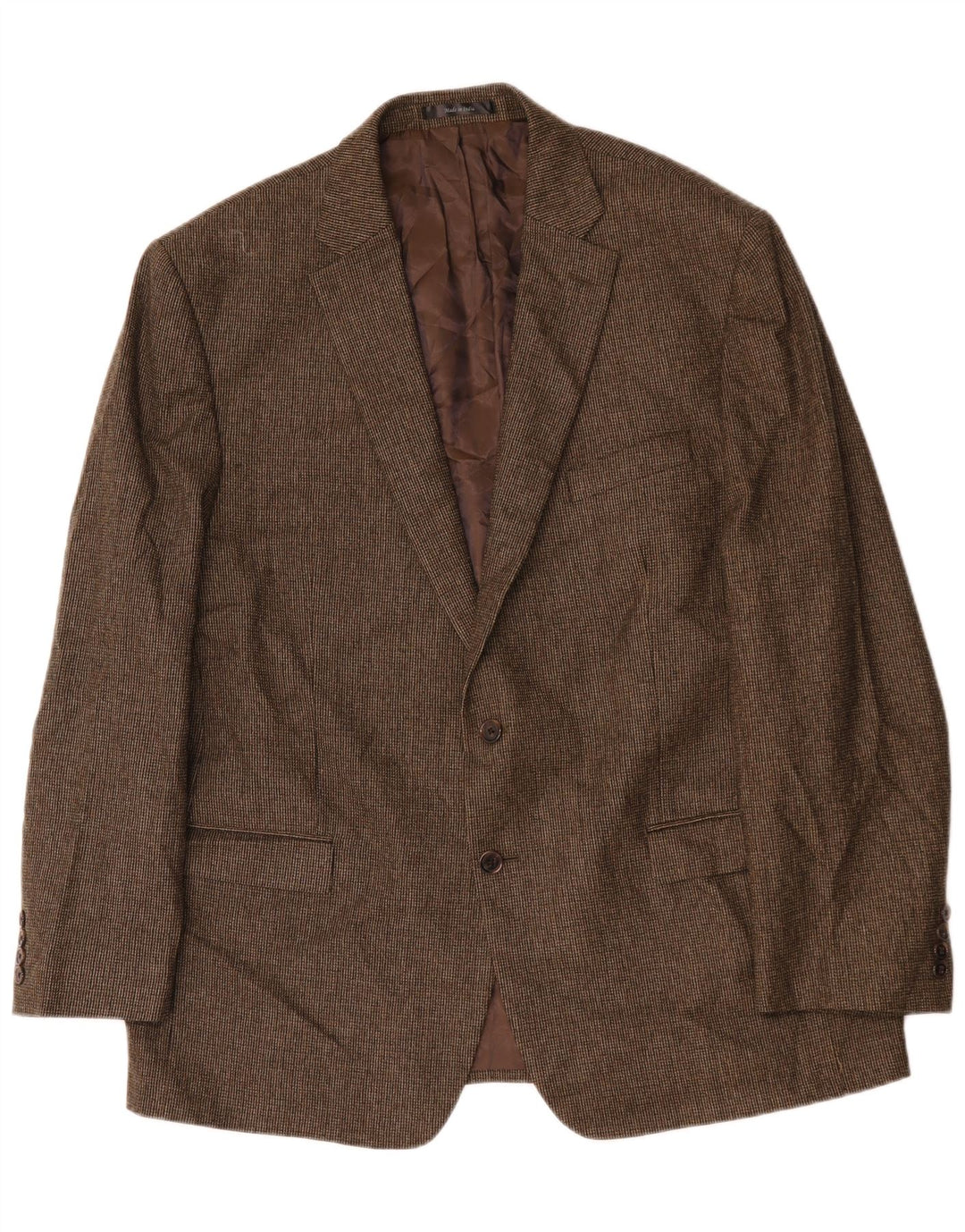 Ralph Lauren Herren-Blazer mit 2 Knöpfen, UK 46, XL, braune Wolle