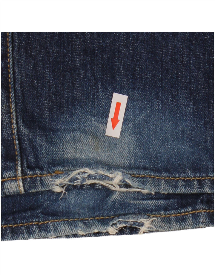 Levi's Herren 501 Straight Jeans W34 L32 Marineblaue Baumwolle