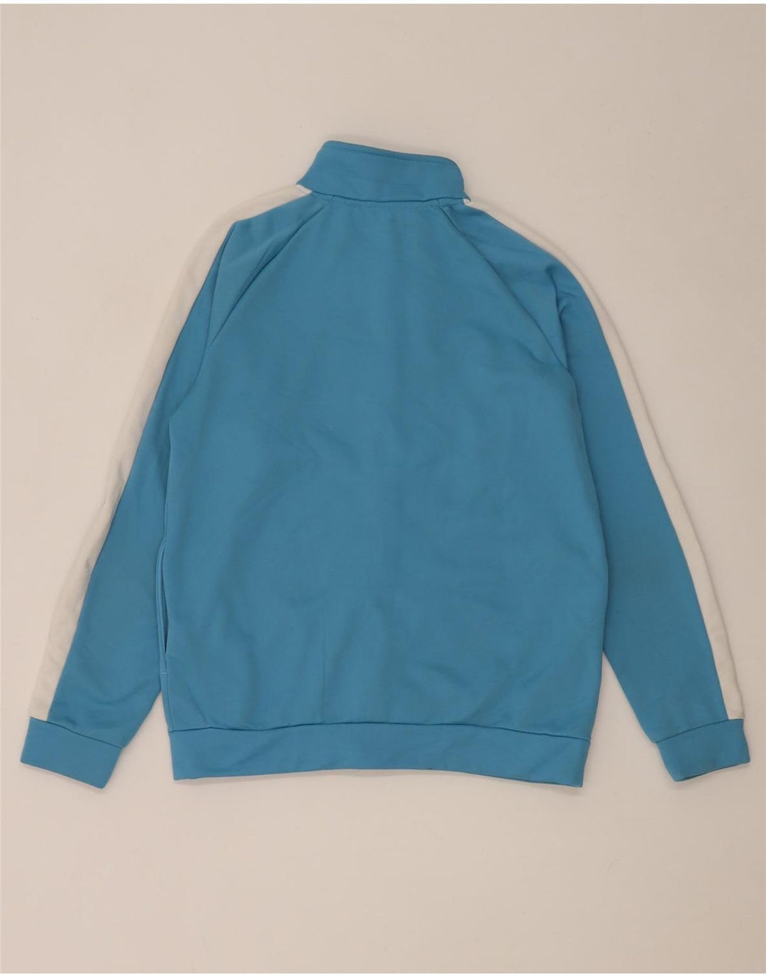Reebok Jungen-Trainingsanzug-Top-Jacke, 15–16 Jahre, blaues Farbblock-Polyester