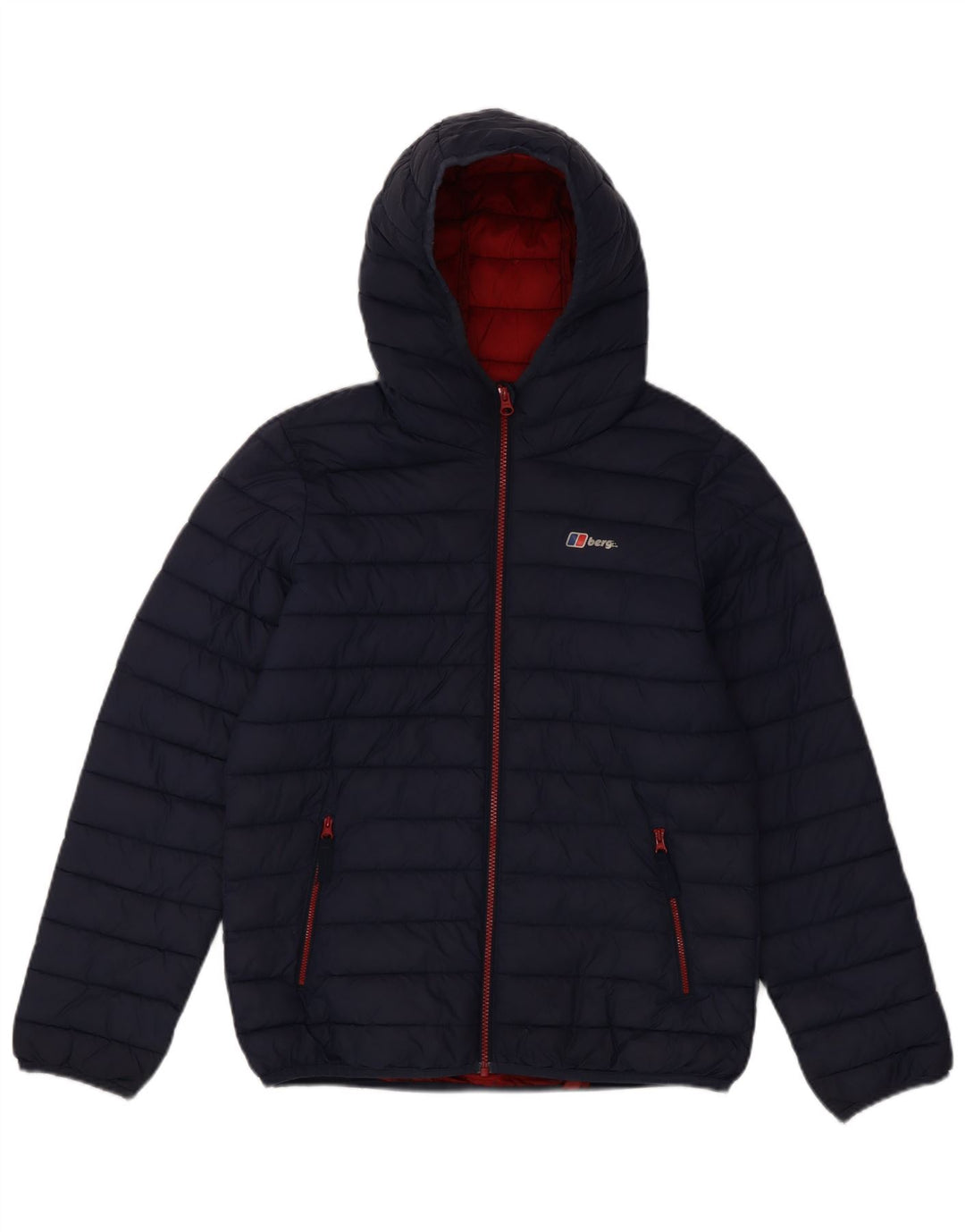 Berghaus Wattierte Jacke mit Kapuze für Jungen, 12–13 Jahre, Marineblau