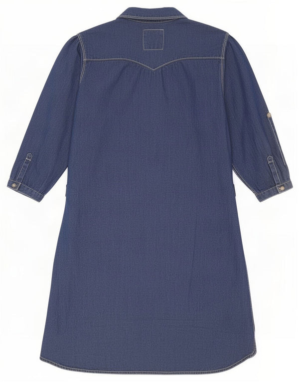 Levi's Denim-Hemdkleid für Mädchen, 3/4-Ärmel, 13–14 Jahre, XL, Marineblau, Baumwolle