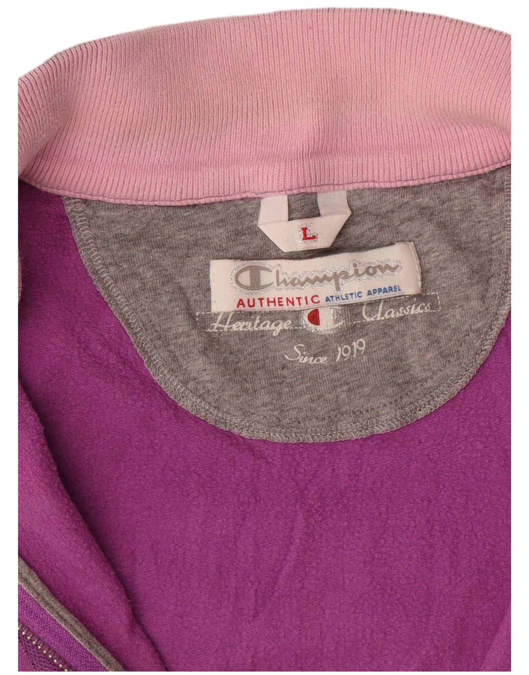 Champion Womens Heritage Classics Trainingsanzug Top Jacke UK 16 Large Pink