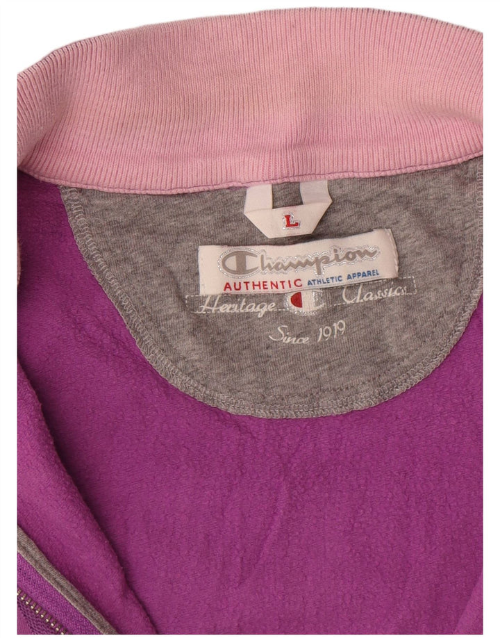 Champion Womens Heritage Classics Trainingsanzug Top Jacke UK 16 Large Pink