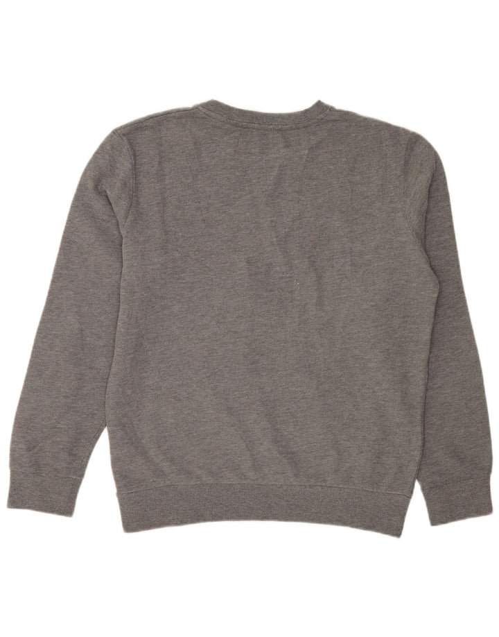 Calvin Klein Jeans Herren Grafik-Sweatshirt-Pullover Mittelgrau meliert