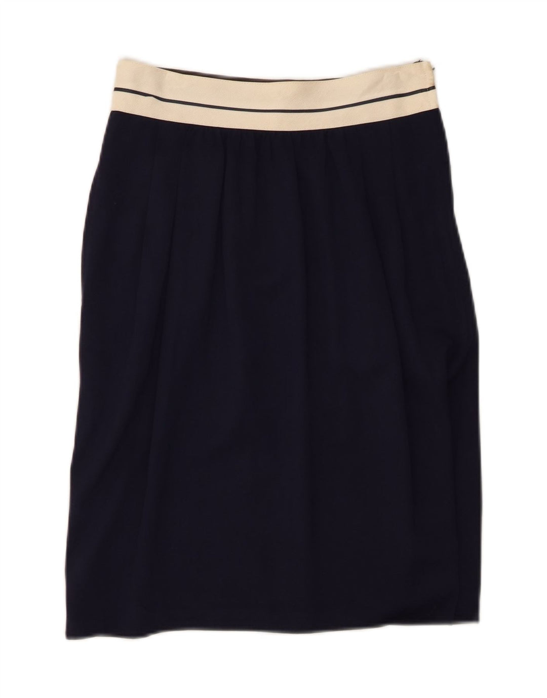 Ferretti Studio Damen gerader Rock UK 12 Medium W26 Marineblau Rayon