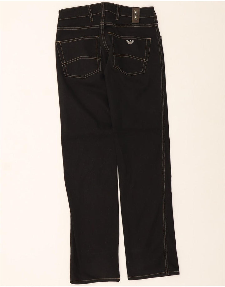 ARMANI Womens Straight Jeans W29 L34 Black Vintage Armani and Second-Hand Armani from Messina Hembry 
