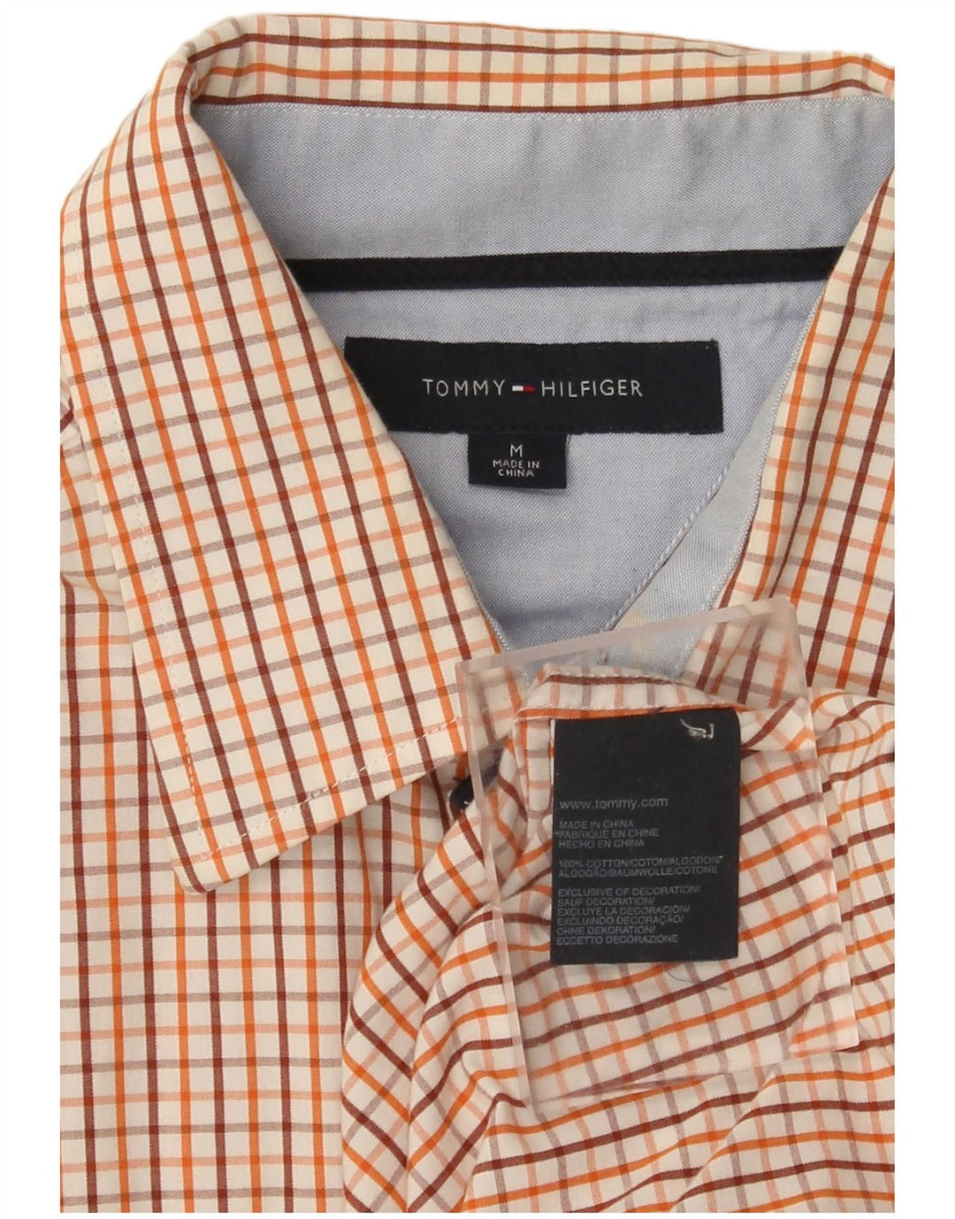 Tommy Hilfiger Herrenhemd, mittelgroß, mehrfarbig, kariert, Baumwolle