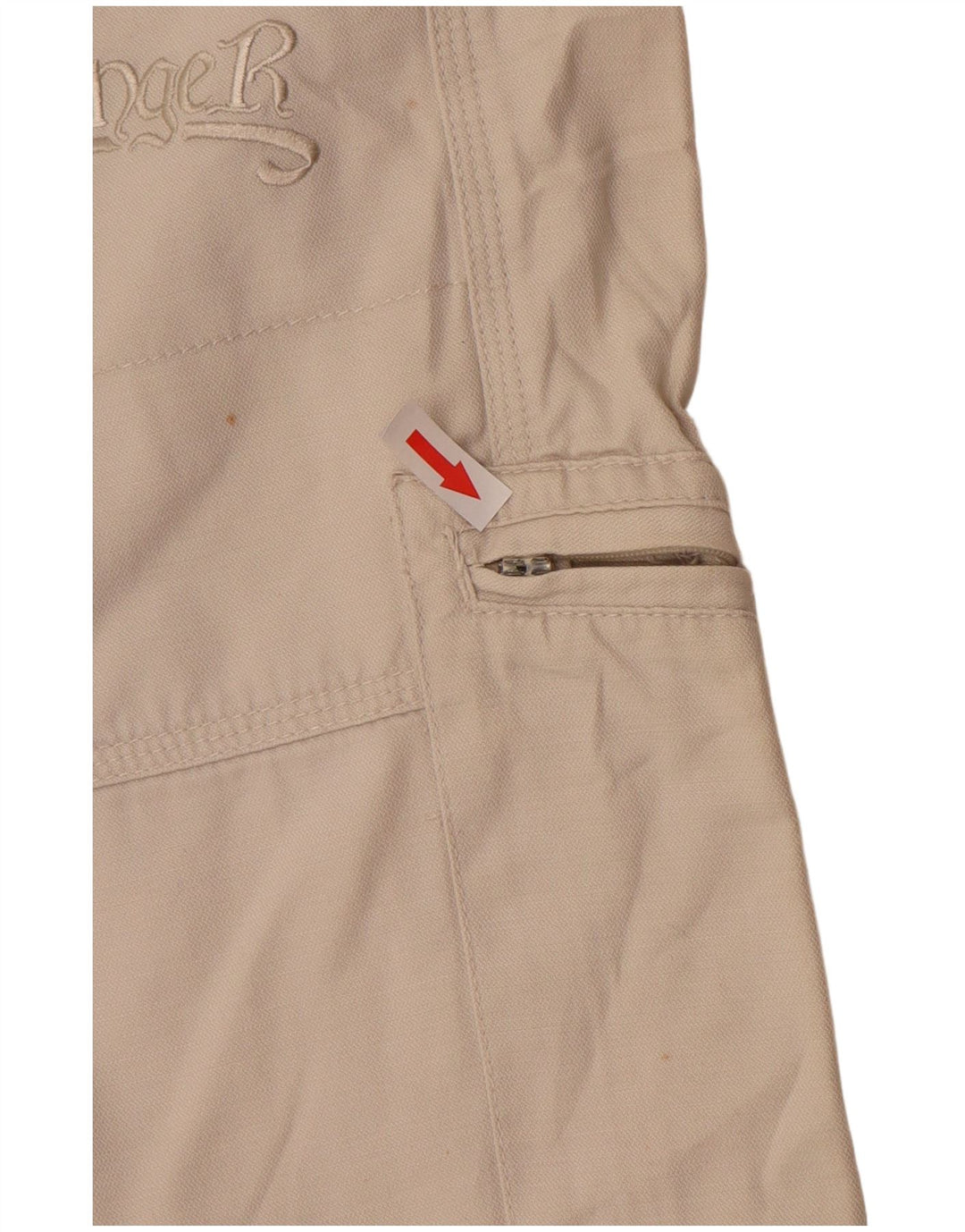 Vintage Mens Cargo Shorts IT 44 XS W34  White Cotton
