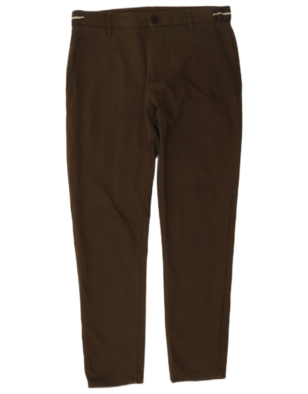 Zara Slim Chino-Hose für Herren, Größe S, W30, L28, Khaki, Baumwolle