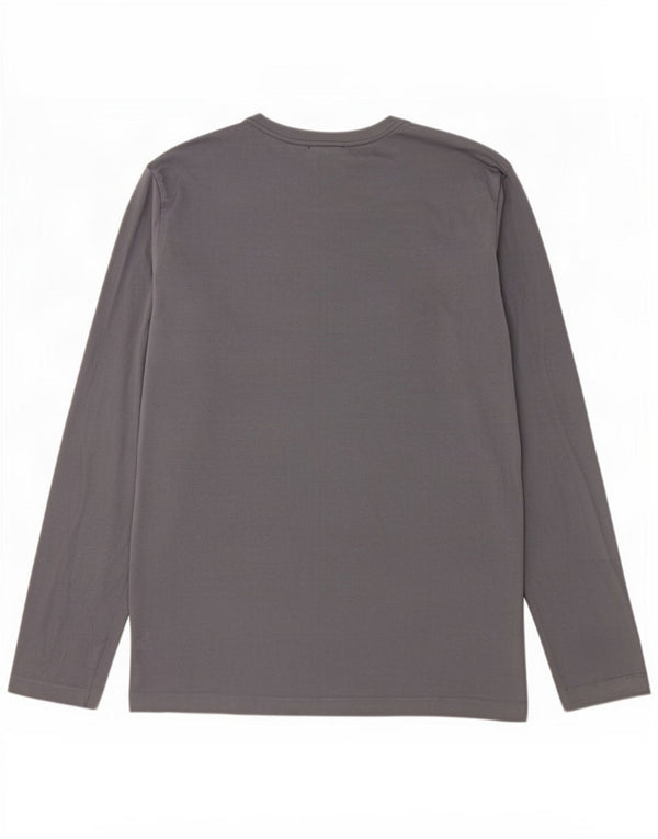 Jack Wolfskin Mens Graphic Top Long Sleeve UK 44/46 XL Grey Cotton