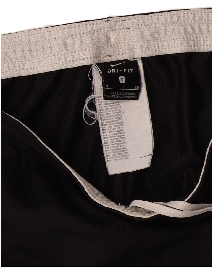 Nike Damen-Trainingshose, UK 10, Größe S, Schwarz, Colourblock-Polyester