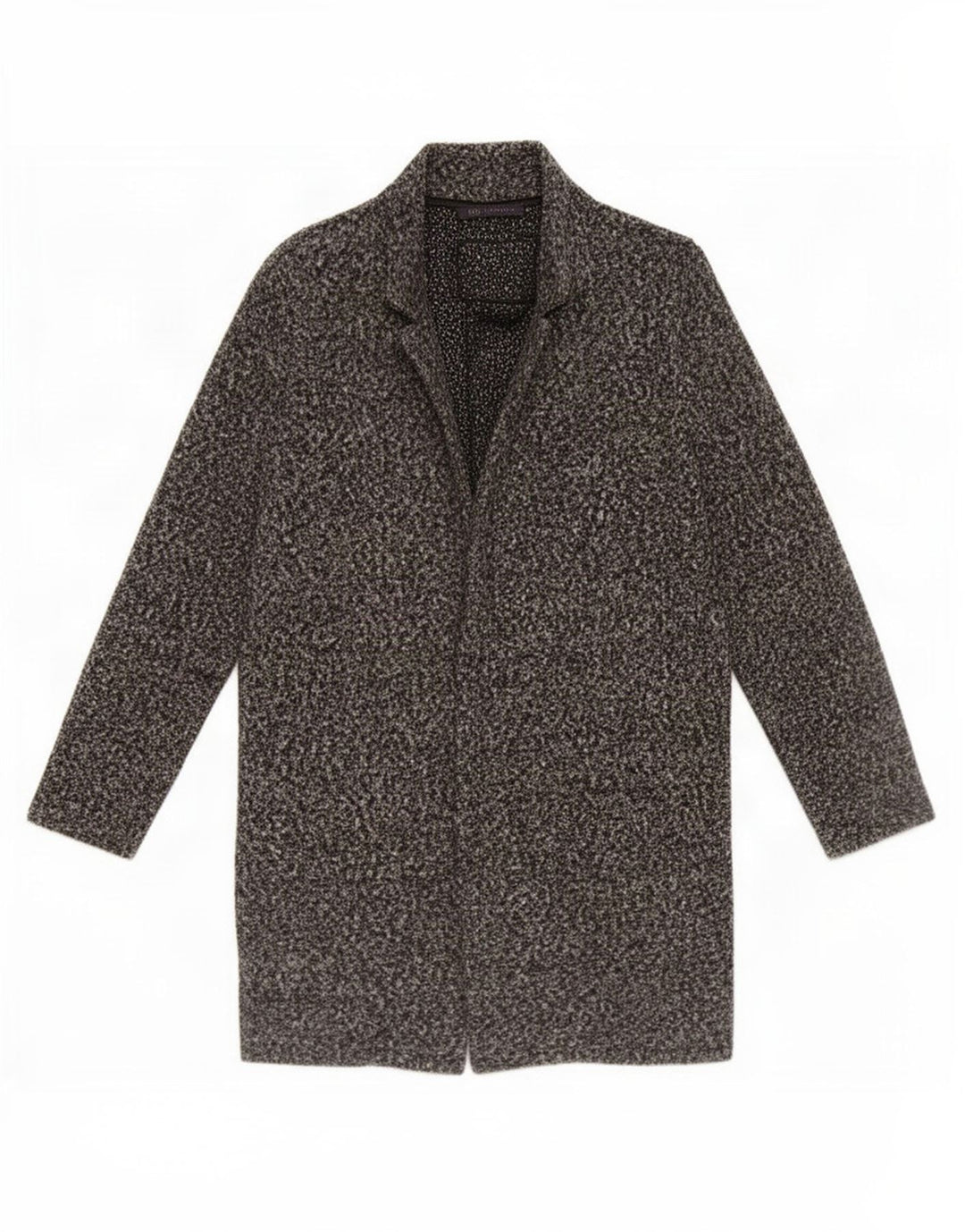 Marks & Spencer Damenmantel UK 8 Small Grau geflecktes Polyester