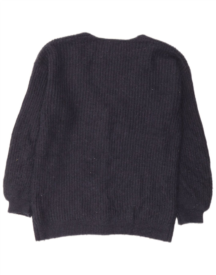 Marks & Spencer Damen-Strickjacke in Übergröße, Gr. 10, Größe S, Marineblau