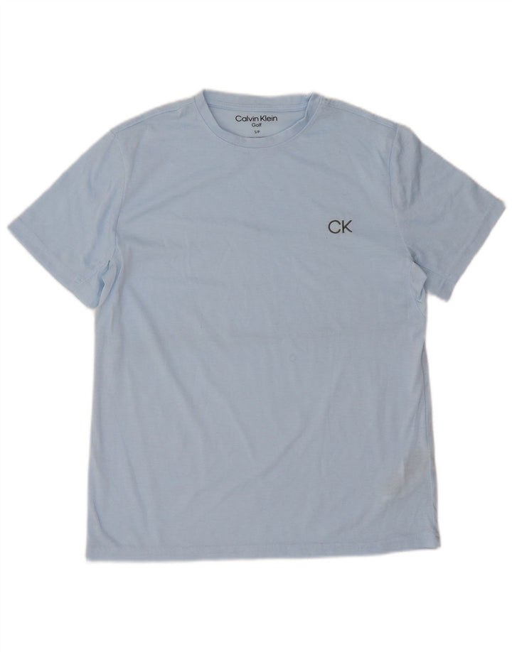 Calvin Klein Herren T-Shirt Top Small Blau Polyester